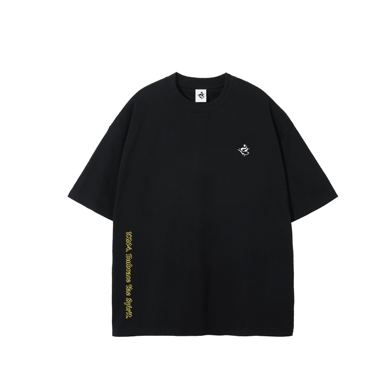 KG04 Hatched Graphic Tee - Black