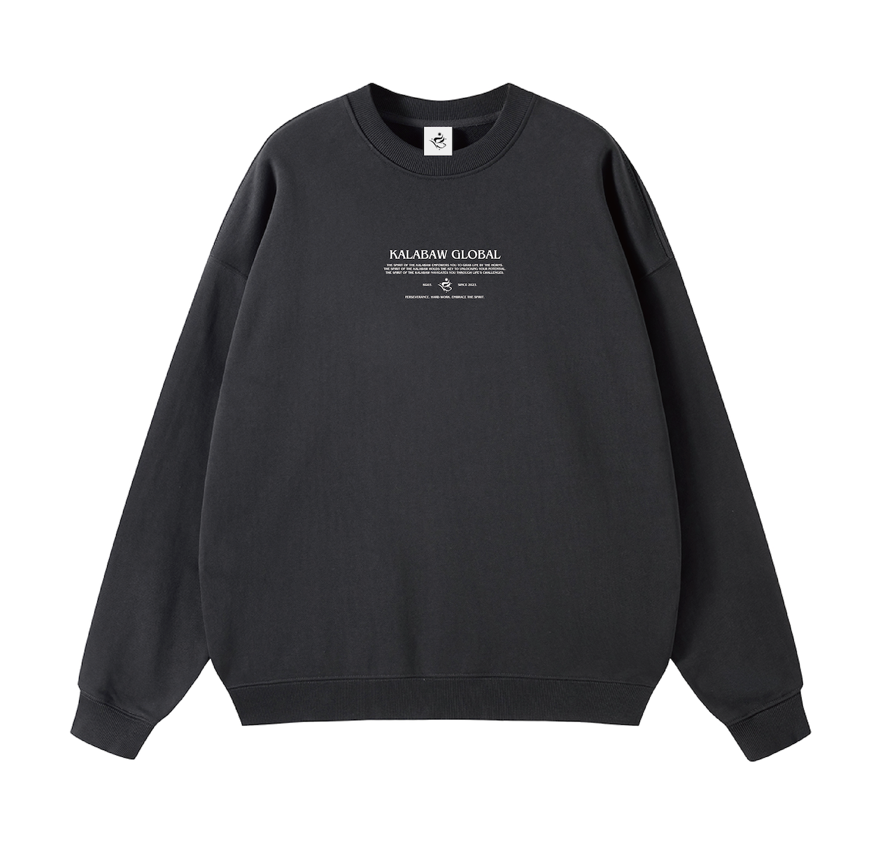 KG03 Grey Slogan Sweater