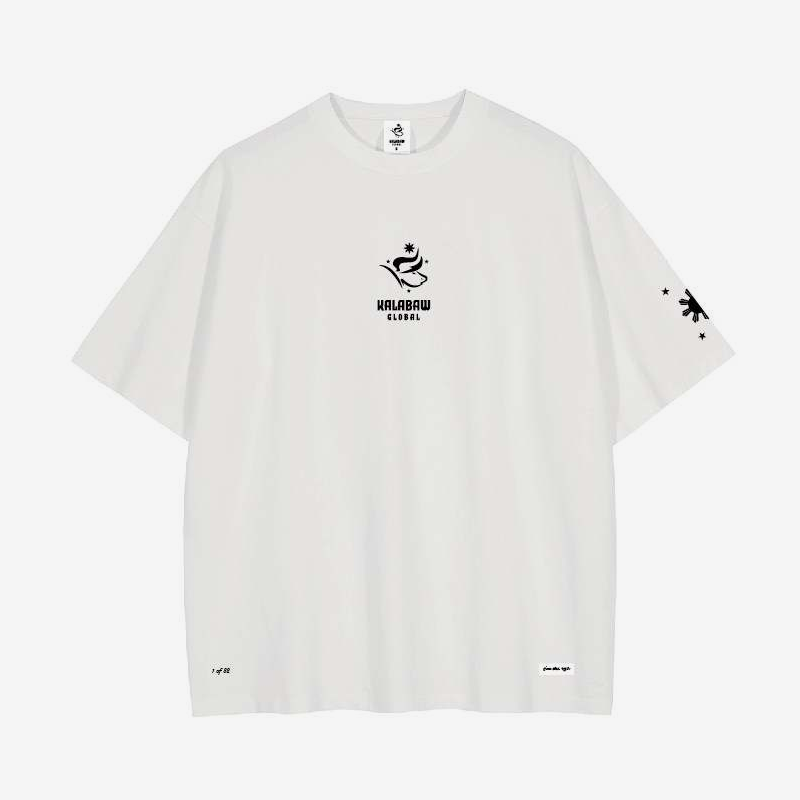 KG01 Monochrome Print White Tee - Limited Edition